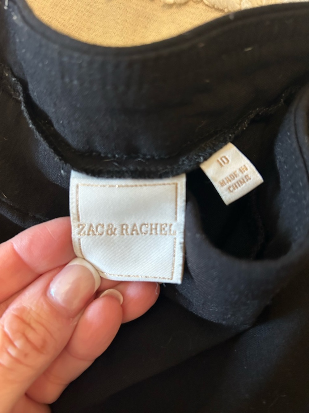 Zac & Rachel Black Cropped Pants with Side Button Detail - Picture 4 of 8